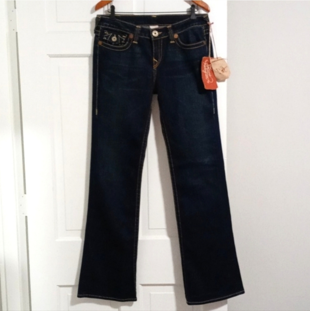 🔴SOLD🔴🆕️ 👖HTF True Religion👖 - Gin & Juice Becky Big T Bootcut Jean - Picture 2 of 16